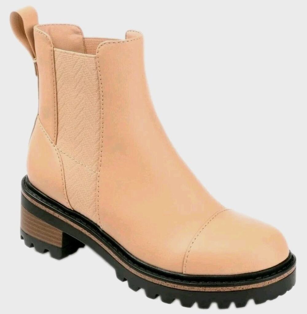 Journee Collection ~Woman Size 9M~ Mirette-Booties Dark Beige NWOB.
